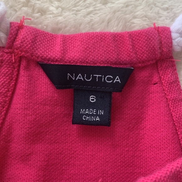 Nautica Girls Hot Pink Romper 6 VGUC - Picture 6 of 13